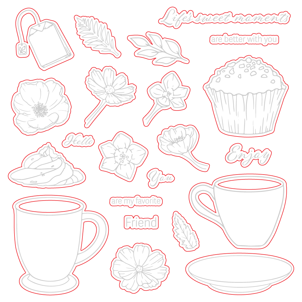 Life's Sweet Moments - Honey Cuts - Coordinating Dies