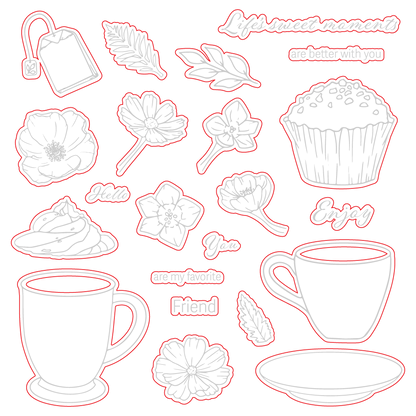 Life's Sweet Moments - Honey Cuts - Coordinating Dies