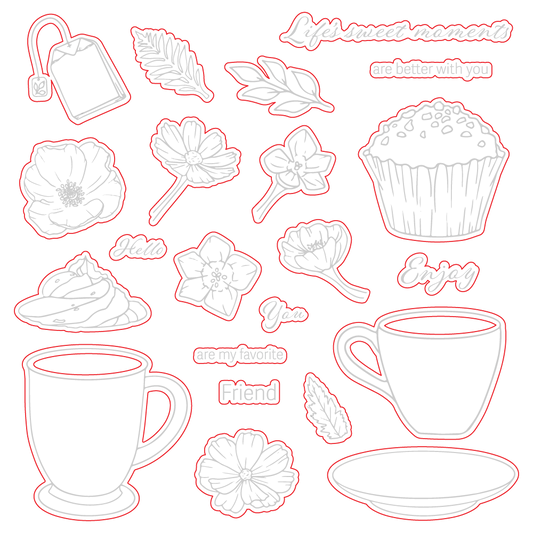 Life's Sweet Moments - Honey Cuts - Coordinating Dies