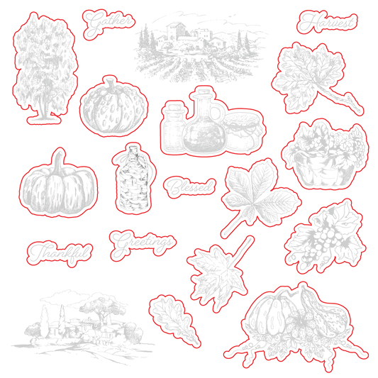 Gallery Wall: Fall - Honey Cuts - Coordinating Dies