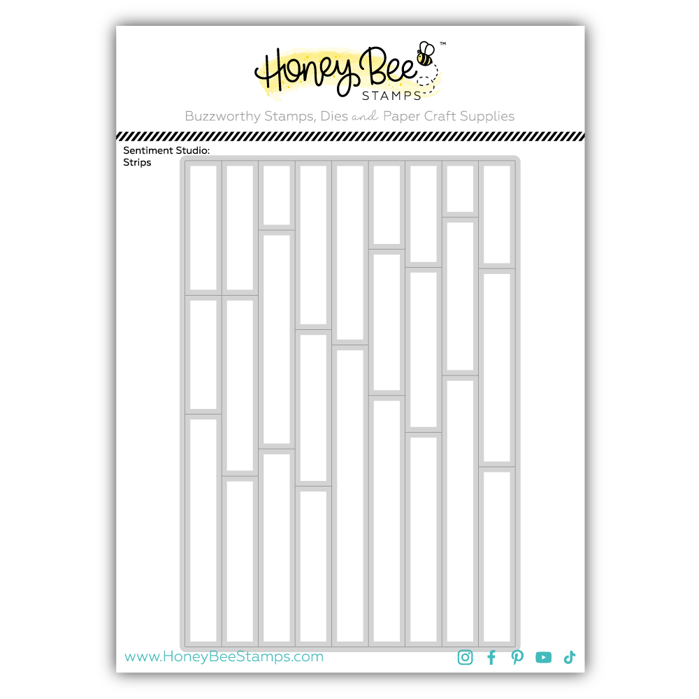 Sentiment Studio: Strips - Honey Cuts Coordinating Dies