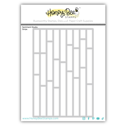 Sentiment Studio: Strips - Honey Cuts Coordinating Dies