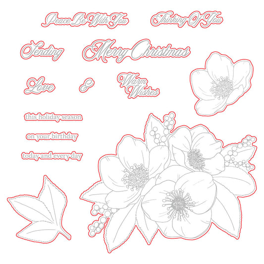 Peace Be With You - Honey Cuts Coordinating Dies