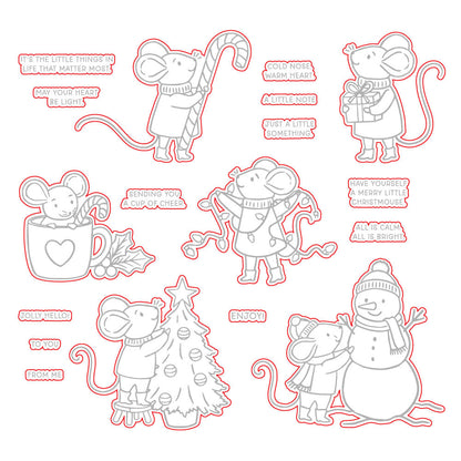 Merry Christmouse - Honey Cuts Coordinating Dies