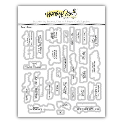 Beary Best - Honey Cuts Coordinating Dies