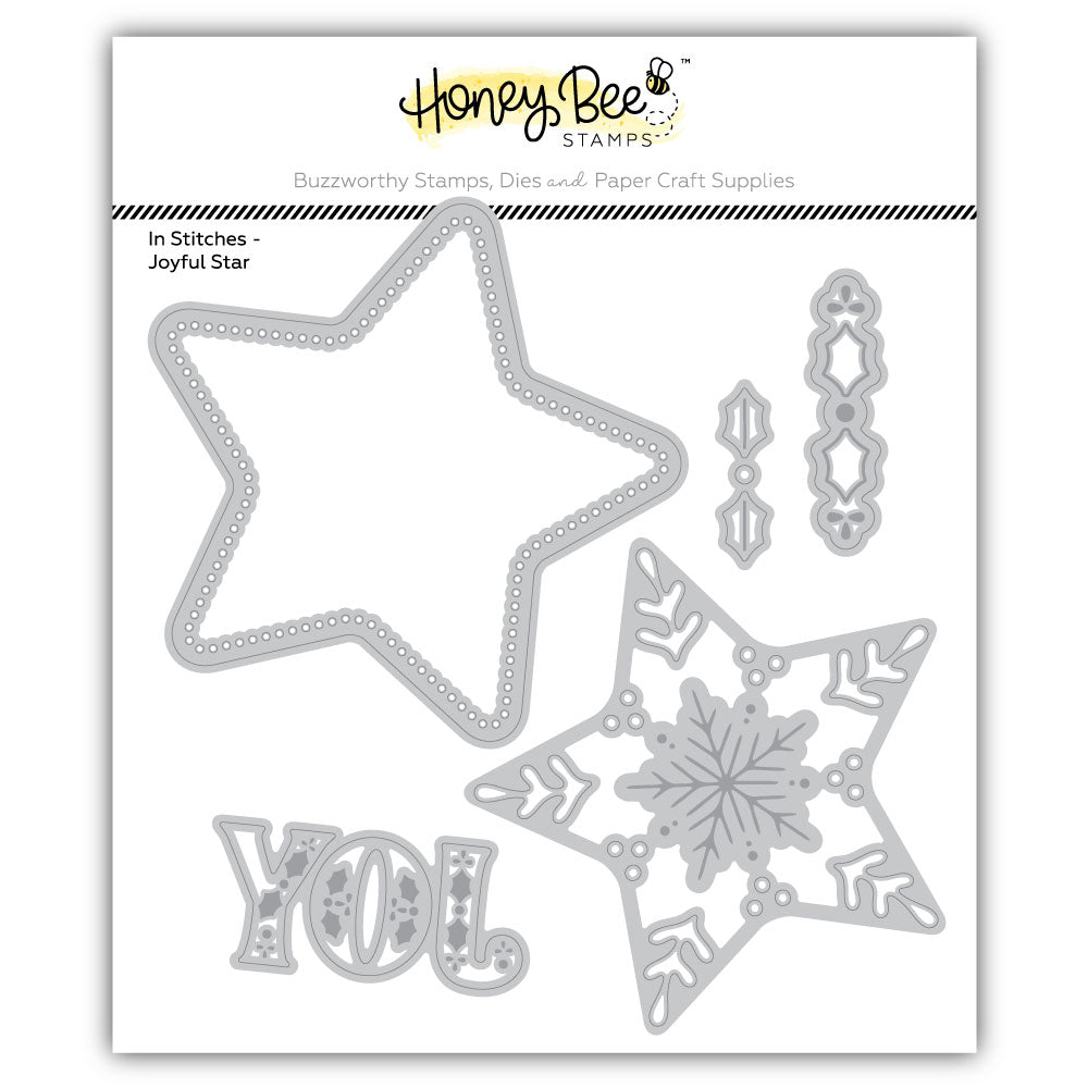 In Stitches: Joyful Star - Honey Cuts Stand-Alone Dies