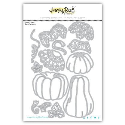 Lovely Layers: Boho Pumpkins - Honey Cuts Stand-Alone Dies