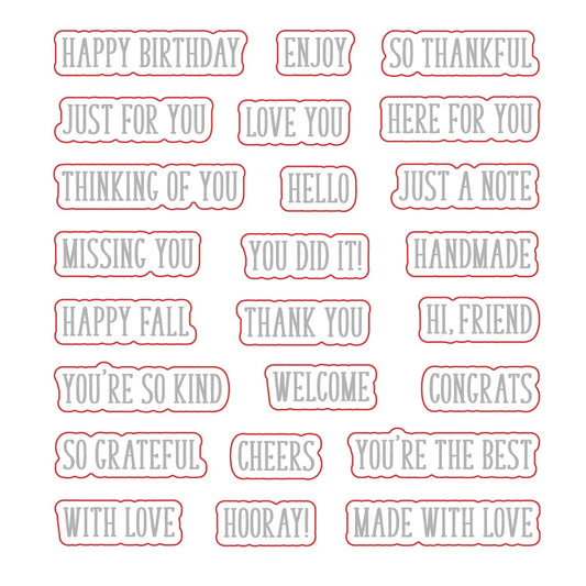 Little Labels - Honey Cuts Coordinating Dies