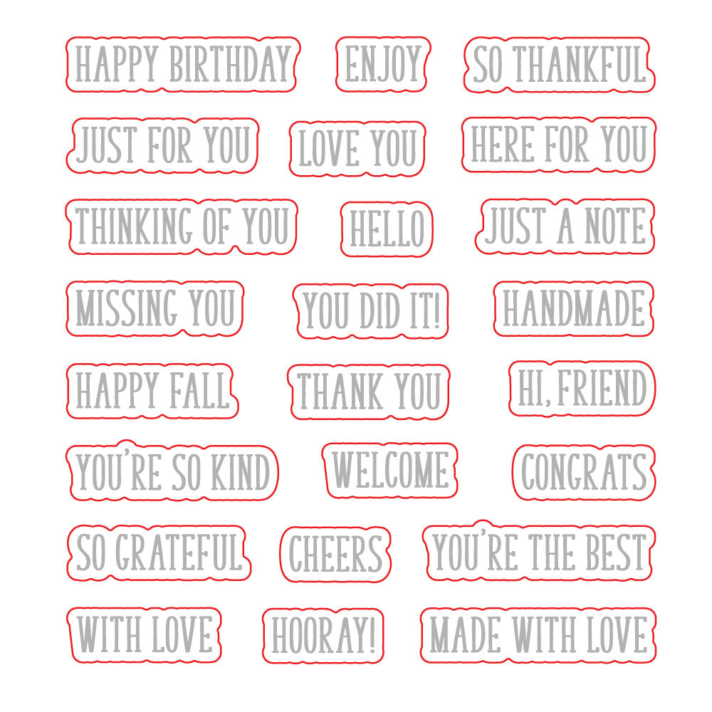 Little Labels - Honey Cuts Coordinating Dies
