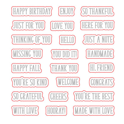 Little Labels - Honey Cuts Coordinating Dies