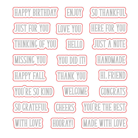 Little Labels - Honey Cuts Coordinating Dies