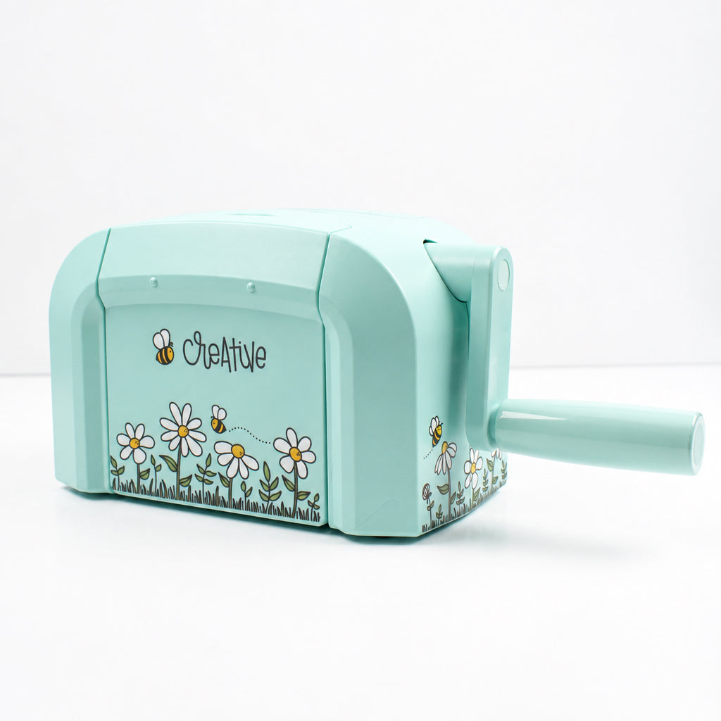 Honey Bee Stamps aqua colored spellbinders platinum scout die cutting machine