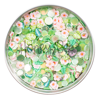 Garden Dreams - Sequin and Clay Mix, Includes Tiny Crystal Butterfly Charm