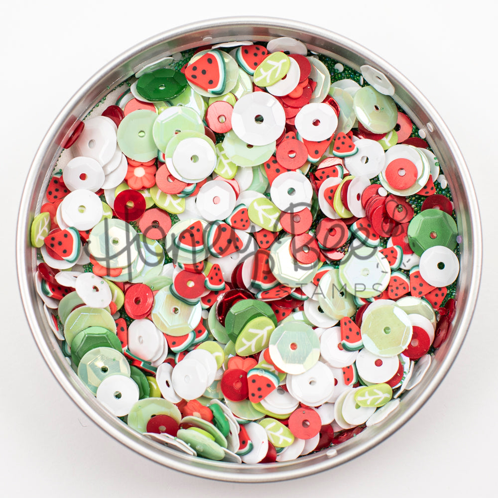 One In A Melon - Sequin and Clay Charms Mix