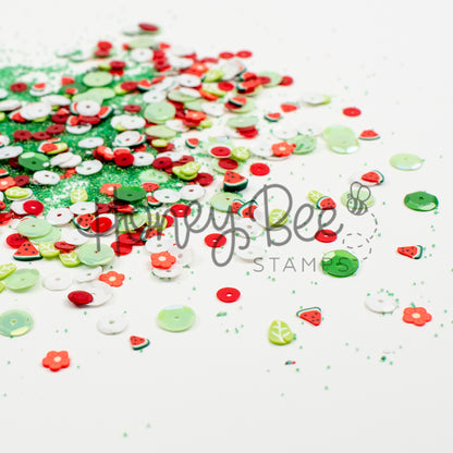 One In A Melon - Sequin and Clay Charms Mix