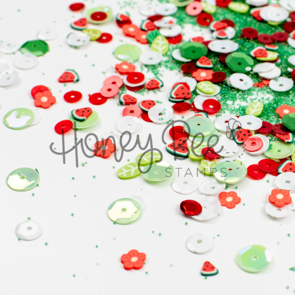 One In A Melon - Sequin and Clay Charms Mix