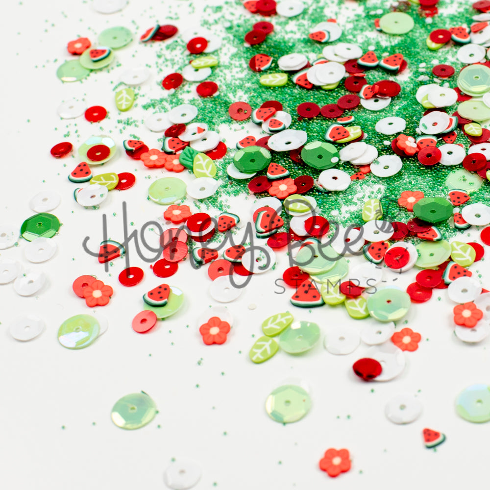 One In A Melon - Sequin and Clay Charms Mix