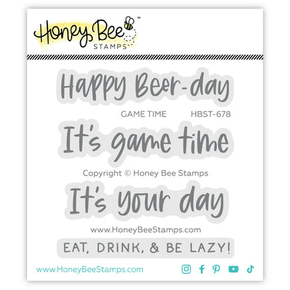 Game Time - 3x3 Photopolymer Clear Stamp Set