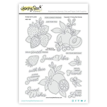 Picked With Love - 6x8 Photopolymer Stamp Set