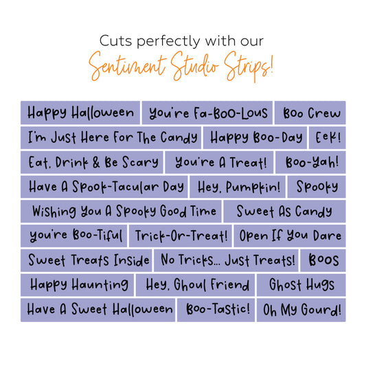 Sentiment Studio: Strips - Honey Cuts Coordinating Dies