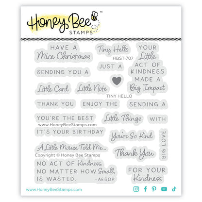 Tiny Hello stamp set by Honey Bee Stamps