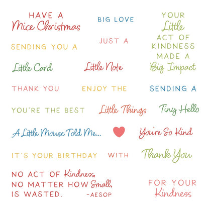 Tiny Hello - 4x4 Photopolymer Stamp Set