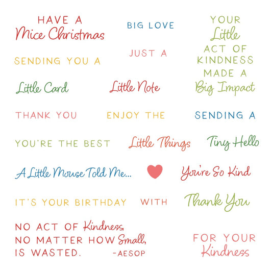 Tiny Hello - 4x4 Photopolymer Stamp Set