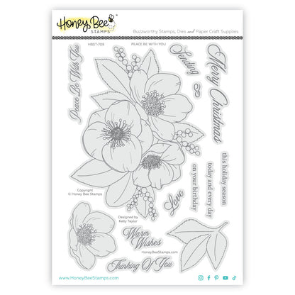 Peace Be With You stamp set by Honey Bee Stamps