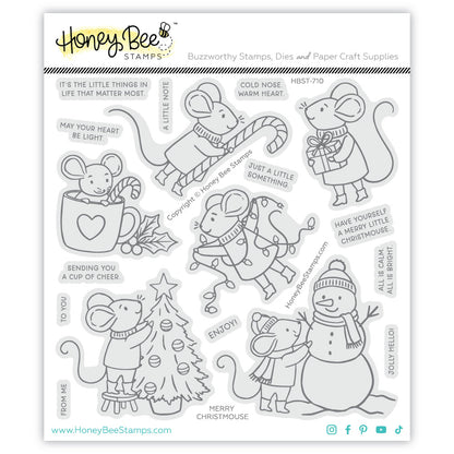 Merry Christmouse stamp set by Honey Bee Stamps