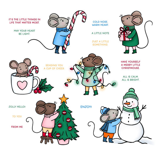 Merry Christmouse - 6x6 Photopolymer Stamp Set