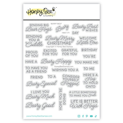 Beary Best stamp set by Honey Bee Stamps