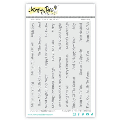 Sentiment Studio: Holiday stamp set by Honey Bee Stamps