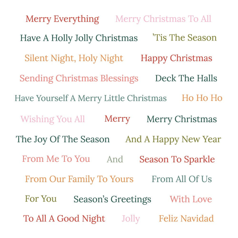 Sentiment Studio: Holiday - 4x6 Photopolymer Stamp Set