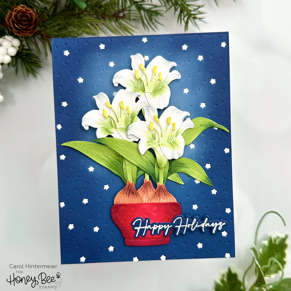 Scattered Stars A2 Cover Plate - Honey Cuts - Stand - Alone Dies - Honey Bee Stamps