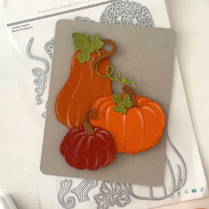 Lovely Layers: Boho Pumpkins - Honey Cuts Stand-Alone Dies