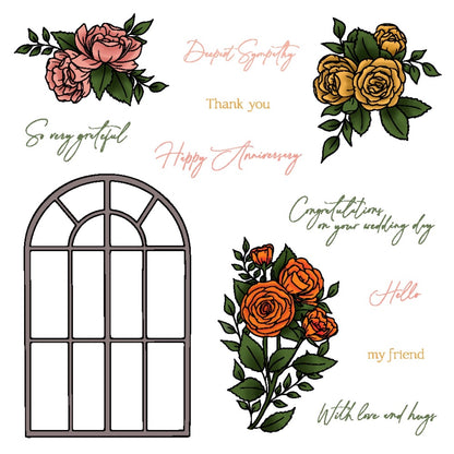 Blooming View 6x8 Stamp Set