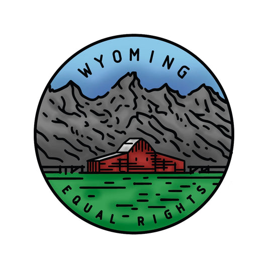 50 States Circles - 2x2 Stamp Set - Wyoming