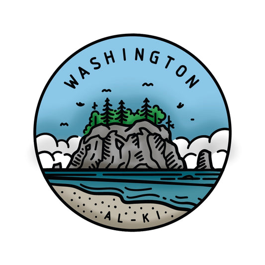 50 States Circles - 2x2 Stamp Set - Washington