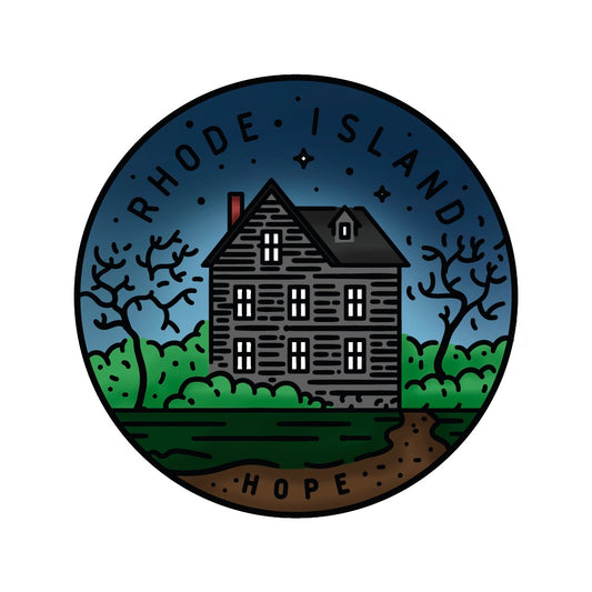50 States Circles - 2x2 Stamp Set - Rhode Island