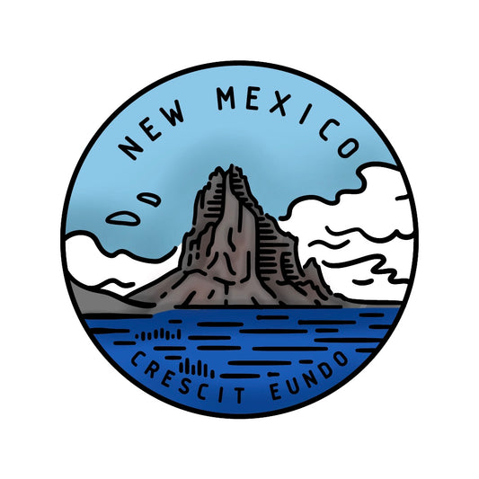 50 States Circles - 2x2 Stamp Set - New Mexico