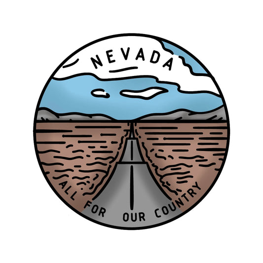 50 States Circles - 2x2 Stamp Set - Nevada
