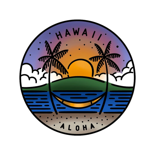 50 States Circles - 2x2 Stamp Set - Hawaii