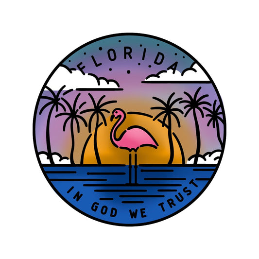 50 States Circles - 2x2 Stamp Set - Florida