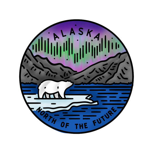 50 States Circles - 2x2 Stamp Set - Alaska