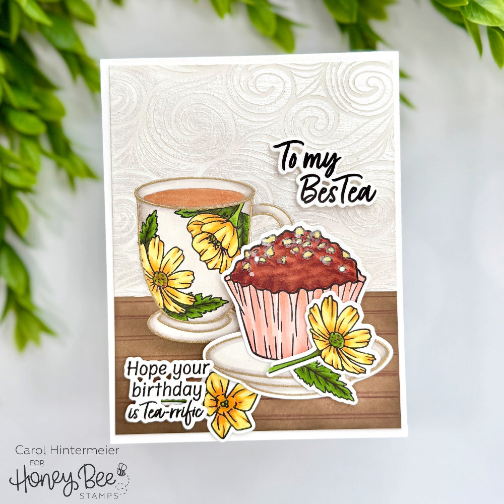 Hello Sweet Tea - 3x 4 Photopolymer Stamp Set