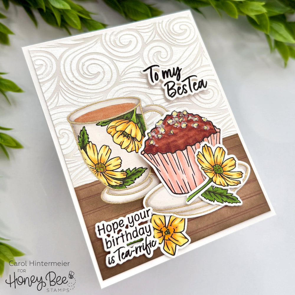 Hello Sweet Tea - 3x 4 Photopolymer Stamp Set