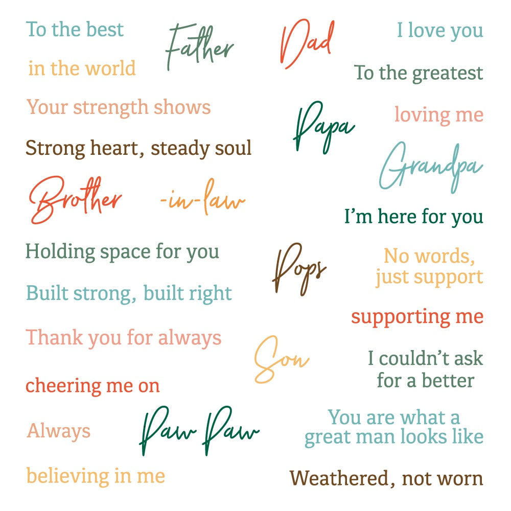 Great Man - 5x6.5 Photopolymer Clear Stamp Set