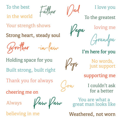 Great Man - 5x6.5 Photopolymer Clear Stamp Set