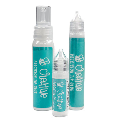Bee Creative Easy Squeeze Precision Tip Glue - .5oz - Dries Clear - Our Original Formula!