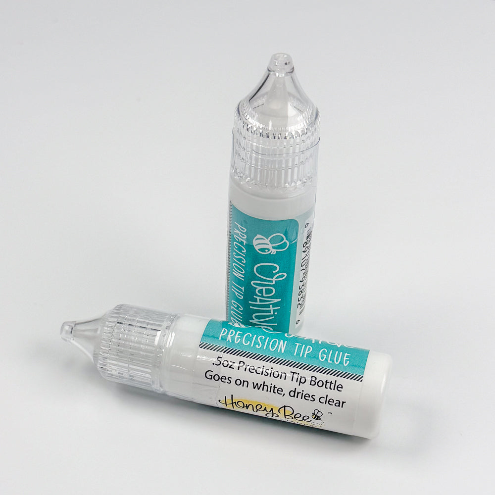 Bee Creative Easy Squeeze Precision Tip Glue - .5oz - Dries Clear - Our Original Formula!